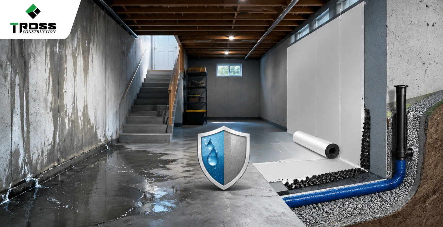 interior basement waterproofing