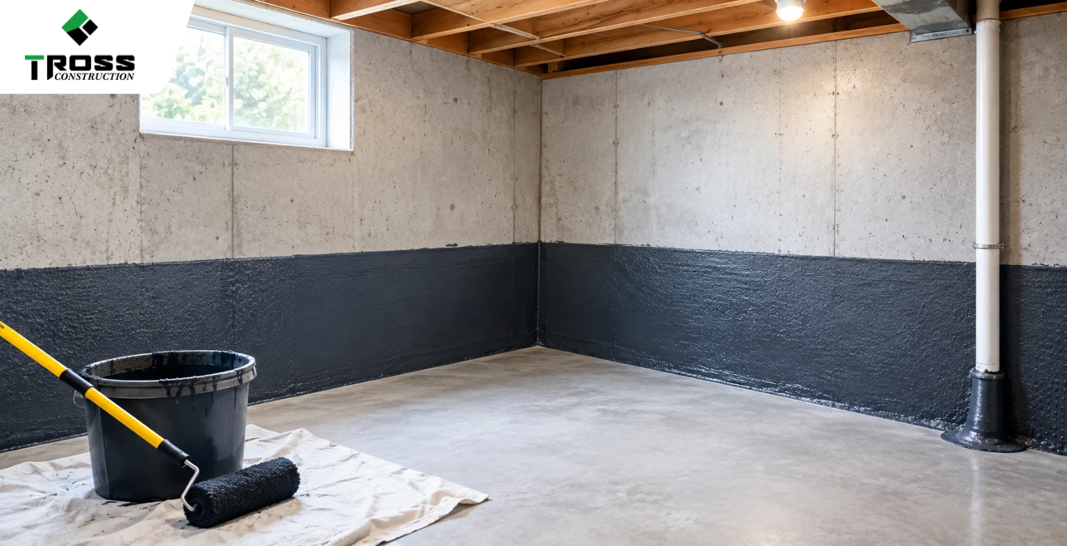 basement wall waterproofing