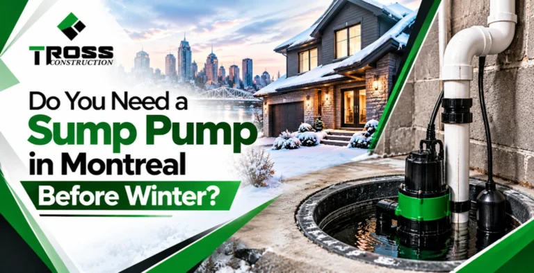 sump pump in Montreal