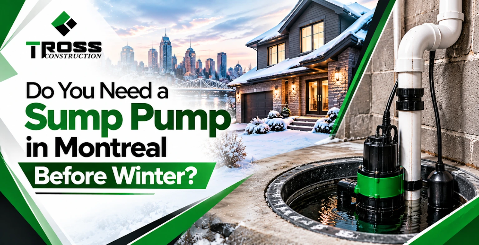 sump pump in Montreal