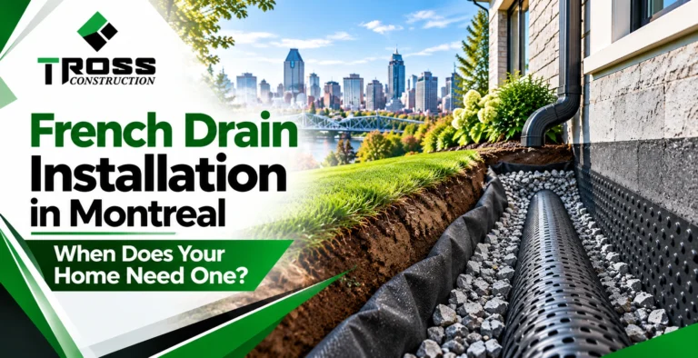 French Drain Installation in Montreal