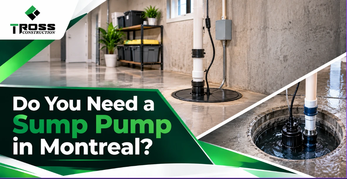 Sump Pump Installation in Montreal